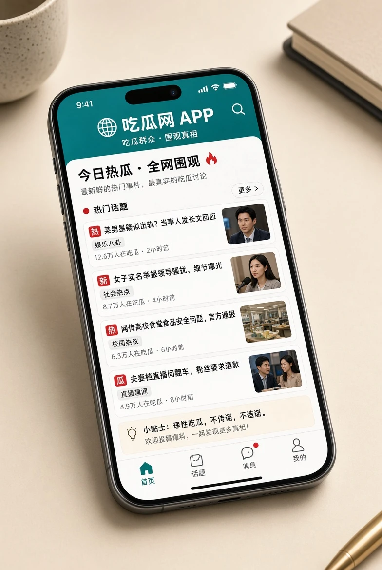吃瓜网移动端阅读体验画面